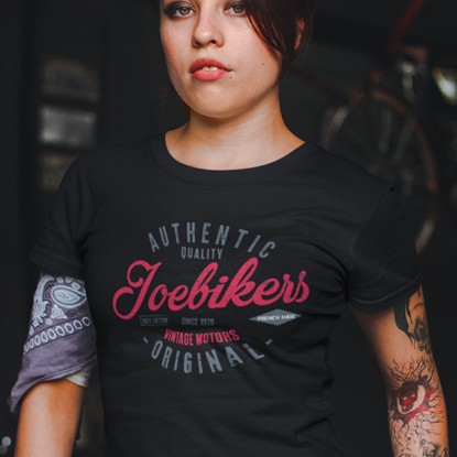 T-shirt vintage biker Authentic Quality Joebikers