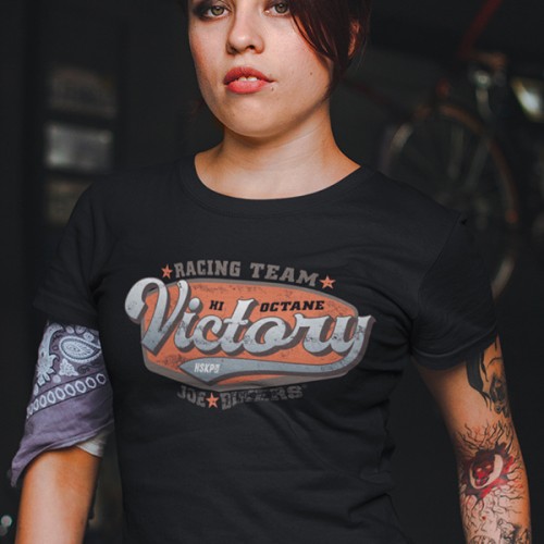 T shirt moto vintage Victory