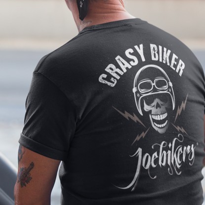Tee-shirt moto vintage Crasy Biker Joebikers