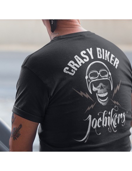 Tee-shirt moto vintage Crasy Biker Joebikers